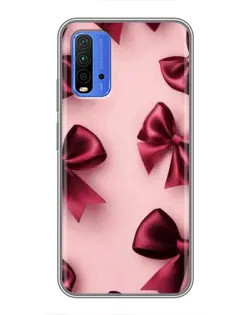 Чехол для Xiaomi Redmi 9T с картинкой «Бордовый атлас»