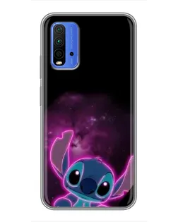 Чохол для Xiaomi Redmi 9T з картинкою «Неоновий Stitch»