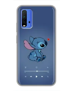 Чохол для Xiaomi Redmi 9T з картинкою «Музичний Stitch»