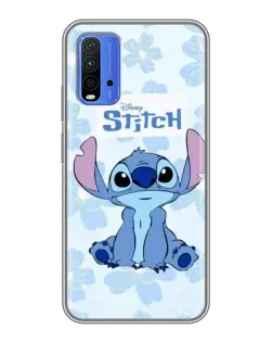 Чохол для Xiaomi Redmi 9T з картинкою «Stitch серед квітів»