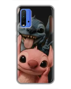 Чохол для Xiaomi Redmi 9T з картинкою «Стіч та Ангел»