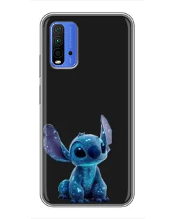Чохол для Xiaomi Redmi 9T з картинкою «Стіч на чорному»