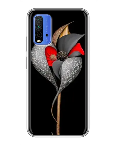 Чехол для Xiaomi Redmi 9T с картинкой «Серебряный фантазийный цветок» Чехол для Xiaomi Redmi 9T с картинкой «Серебряный фантазийный цветок»