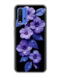 Чехол для Xiaomi Redmi 9T с картинкой «Фиолетовые цветы с росою» Чехол для Xiaomi Redmi 9T с картинкой «Фиолетовые цветы с росою»