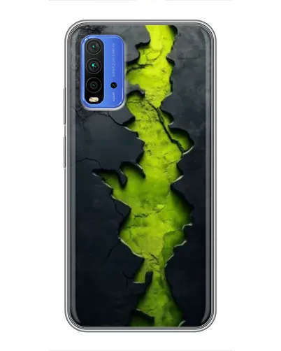 Чехол для Xiaomi Redmi 9T с картинкой «Салатовый разлом скалы» Чехол для Xiaomi Redmi 9T с картинкой «Салатовый разлом скалы»
