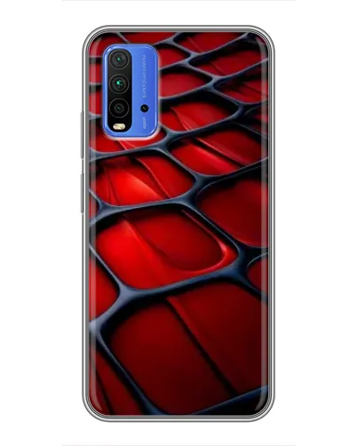 Чехол для Xiaomi Redmi 9T с картинкой «Красная глянцевая сетка» Чехол для Xiaomi Redmi 9T с картинкой «Красная глянцевая сетка»
