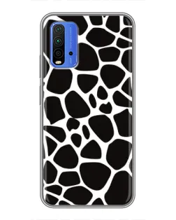 Чехол для Xiaomi Redmi 9T с картинкой «Черно-белый жираф»