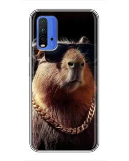 Чохол для Xiaomi Redmi 9T з картинкою «Капібара золотий ланцюг» Чохол для Xiaomi Redmi 9T з картинкою «Капібара золотий ланцюг»
