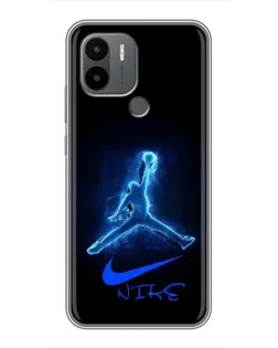 Чехол для Xiaomi Redmi A1 Plus с картинкой «Jordan Neon Blue»