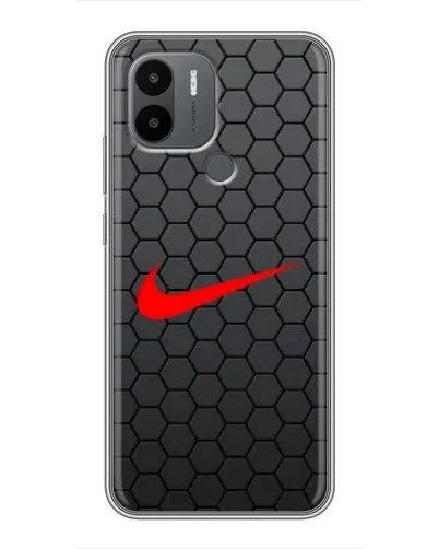 Чехол для Xiaomi Redmi A1 Plus с картинкой «Nike — карбоновая сетка»