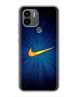 Чехол для Xiaomi Redmi A1 Plus с картинкой «Синий пульс Nike» Чехол для Xiaomi Redmi A1 Plus с картинкой «Синий пульс Nike»