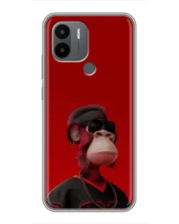 Чехол для Xiaomi Redmi A1 Plus с картинкой «Bored Ape в красном» Чехол для Xiaomi Redmi A1 Plus с картинкой «Bored Ape в красном»