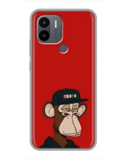 Чехол для Xiaomi Redmi A1 Plus с картинкой «Bored Ape — красный фон» Чехол для Xiaomi Redmi A1 Plus с картинкой «Bored Ape — красный фон»