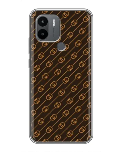 Чехол для Xiaomi Redmi A1 Plus с картинкой «Gucci — золотые диагонали» Чехол для Xiaomi Redmi A1 Plus с картинкой «Gucci — золотые диагонали»