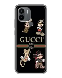 Чехол для Xiaomi Redmi A1 Plus с картинкой «Gucci — герои Disney и монограмма» Чехол для Xiaomi Redmi A1 Plus с картинкой «Gucci — герои Disney и монограмма»