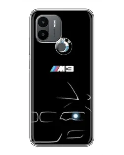 Чехол для Xiaomi Redmi A1 Plus с картинкой «Минималистичный принт BMW M3»