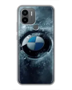 Чехол для Xiaomi Redmi A1 Plus с картинкой «Логотип BMW — лед»