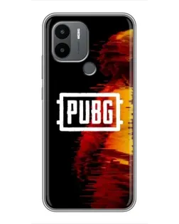 Чехол для Xiaomi Redmi A1 Plus с картинкой «Яркий логотип PUBG»