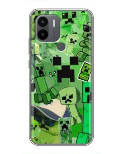 Чехол для Xiaomi Redmi A1 Plus с картинкой «Криперы Minecraft»