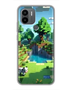 Чехол для Xiaomi Redmi A1 Plus с картинкой «Minecraft летний день»