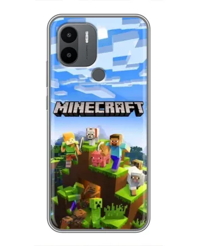 Чехол для Xiaomi Redmi A1 Plus с картинкой «Minecraft классический мир»