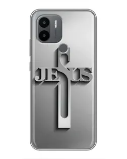 Чехол для Xiaomi Redmi A1 Plus с картинкой «Металлический крест Jesus» Чехол для Xiaomi Redmi A1 Plus с картинкой «Металлический крест Jesus»