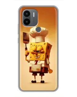 Чехол для Xiaomi Redmi A1 Plus с картинкой «Губка Боб повар»