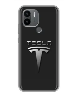 Чехол для Xiaomi Redmi A1 Plus с картинкой «Стальной логотип Tesla» Чехол для Xiaomi Redmi A1 Plus с картинкой «Стальной логотип Tesla»