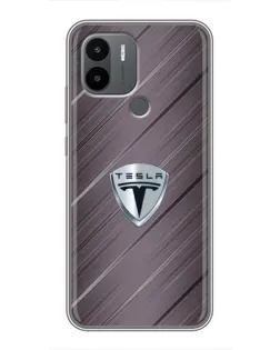 Чехол для Xiaomi Redmi A1 Plus с картинкой «Металлическая текстура Tesla» Чехол для Xiaomi Redmi A1 Plus с картинкой «Металлическая текстура Tesla»