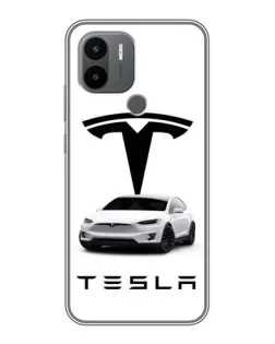 Чехол для Xiaomi Redmi A1 Plus с картинкой «Tesla White Style» Чехол для Xiaomi Redmi A1 Plus с картинкой «Tesla White Style»