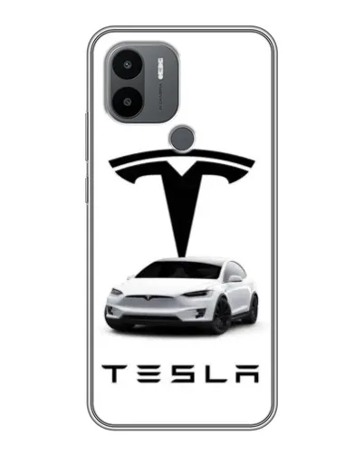 Чехол для Xiaomi Redmi A1 Plus с картинкой «Tesla White Style»