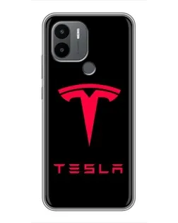 Чехол для Xiaomi Redmi A1 Plus с картинкой «Tesla Red Logo» Чехол для Xiaomi Redmi A1 Plus с картинкой «Tesla Red Logo»