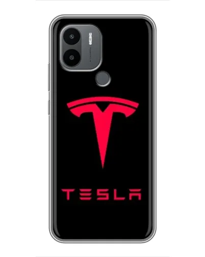 Чехол для Xiaomi Redmi A1 Plus с картинкой «Tesla Red Logo»
