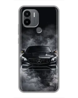 Чехол для Xiaomi Redmi A1 Plus с картинкой «Mercedes в дыму»