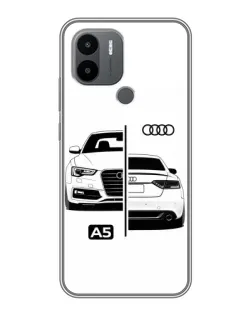 Чехол для Xiaomi Redmi A1 Plus с картинкой «Audi — контрастный дизайн» Чехол для Xiaomi Redmi A1 Plus с картинкой «Audi — контрастный дизайн»