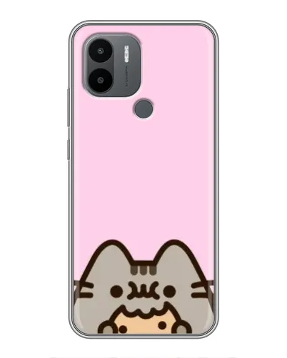 Чехол для Xiaomi Redmi A1 Plus с картинкой «Pusheen и печенье»