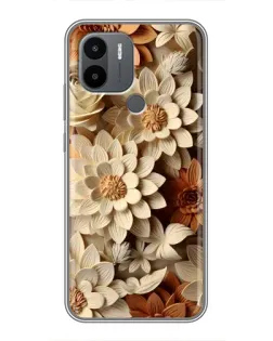 Чехол для Xiaomi Redmi A1 Plus с картинкой «Бежевый флористический декор» Чехол для Xiaomi Redmi A1 Plus с картинкой «Бежевый флористический декор»
