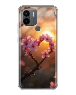 Чехол для Xiaomi Redmi A1 Plus с картинкой «Розовый цвет сердце на фоне заката» Чехол для Xiaomi Redmi A1 Plus с картинкой «Розовый цвет сердце на фоне заката»