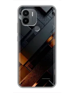 Чехол для Xiaomi Redmi A1 Plus с картинкой «Черные геометрические блоки» Чехол для Xiaomi Redmi A1 Plus с картинкой «Черные геометрические блоки»