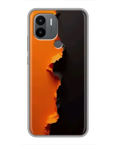 Чехол для Xiaomi Redmi A1 Plus с картинкой «Оранжевый разлом»
