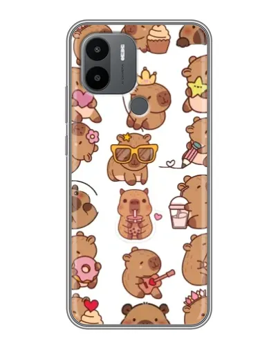 Чехол для Xiaomi Redmi A1 Plus с картинкой «Стикерпак с капибарами» Чехол для Xiaomi Redmi A1 Plus с картинкой «Стикерпак с капибарами»