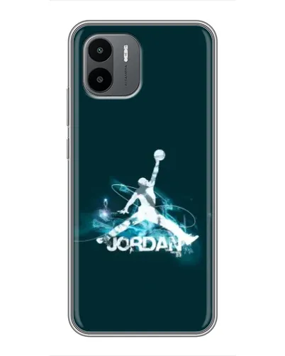 Чехол для Xiaomi Redmi A1 с картинкой «Jordan Blue Fire»