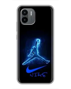 Чехол для Xiaomi Redmi A1 с картинкой «Jordan Neon Blue» Чехол для Xiaomi Redmi A1 с картинкой «Jordan Neon Blue»
