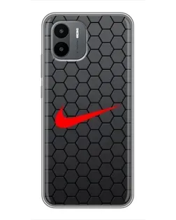 Чехол для Xiaomi Redmi A1 с картинкой «Nike — карбоновая сетка»