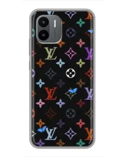 Чехол для Xiaomi Redmi A1 с картинкой «Цветная монограмма LV»