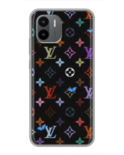 Чехол для Xiaomi Redmi A1 с картинкой «Цветная монограмма LV» Чехол для Xiaomi Redmi A1 с картинкой «Цветная монограмма LV»