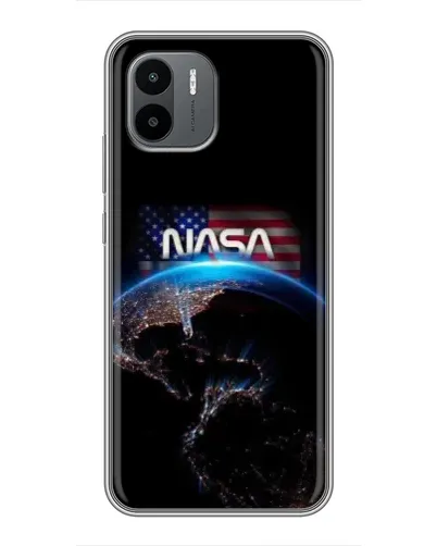 Чехол для Xiaomi Redmi A1 с картинкой «Земля из космоса NASA»
