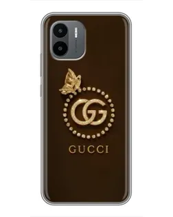 Чехол для Xiaomi Redmi A1 с картинкой «Gucci — золотая бабочка» Чехол для Xiaomi Redmi A1 с картинкой «Gucci — золотая бабочка»