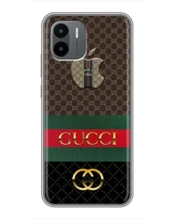 Чехол для Xiaomi Redmi A1 с картинкой «Gucci — брендированный десерт» Чехол для Xiaomi Redmi A1 с картинкой «Gucci — брендированный десерт»
