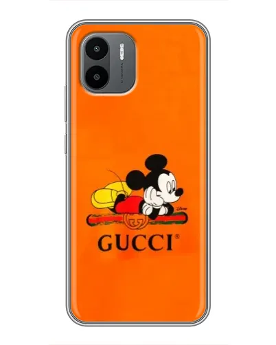 Чехол для Xiaomi Redmi A1 с картинкой «Микки Маус Gucci — оранж» Чехол для Xiaomi Redmi A1 с картинкой «Микки Маус Gucci — оранж»